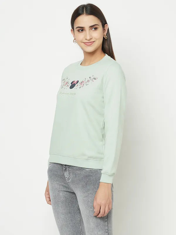 Women Dusty Mint Sweatshirts