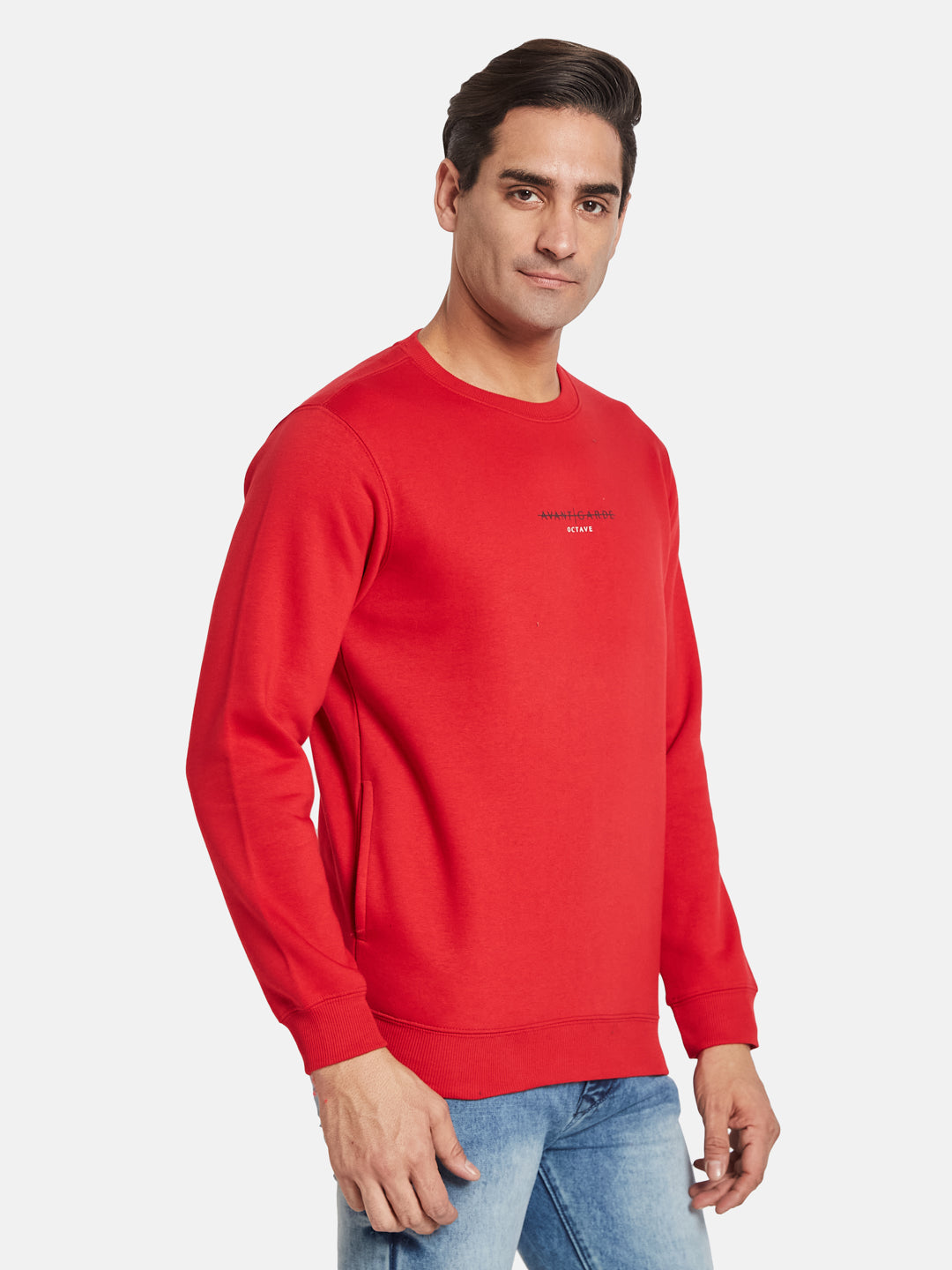Octave Men Long Sleeves Round Neck Sweatshirt