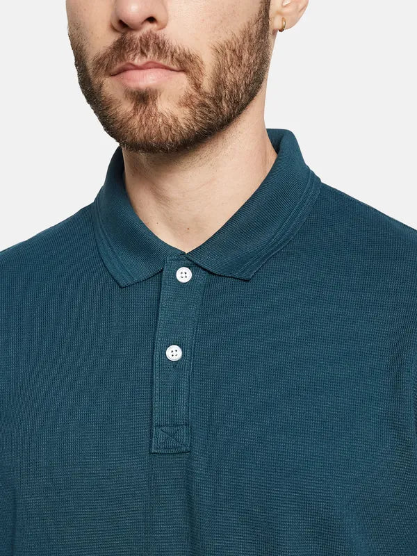 Octave Polo Collar Cotton T-Shirt