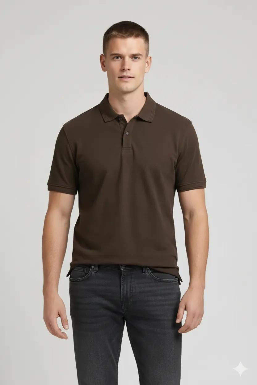 Men After Dark Polo Collar T-shirt