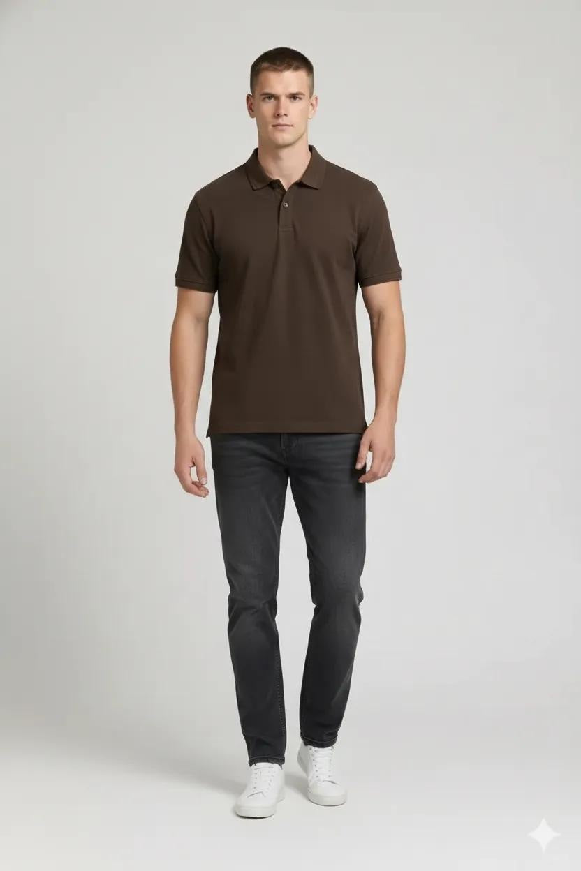 Men After Dark Polo Collar T-shirt