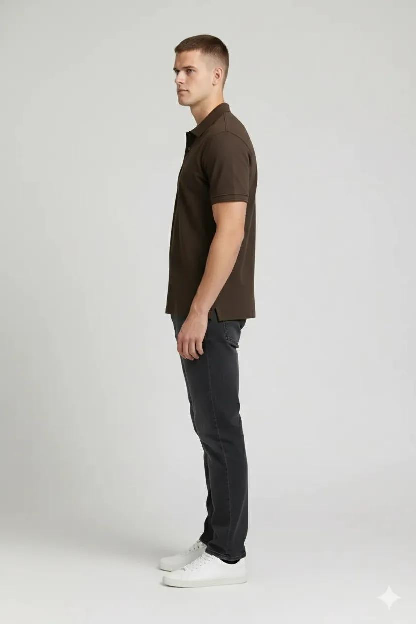 Men After Dark Polo Collar T-shirt