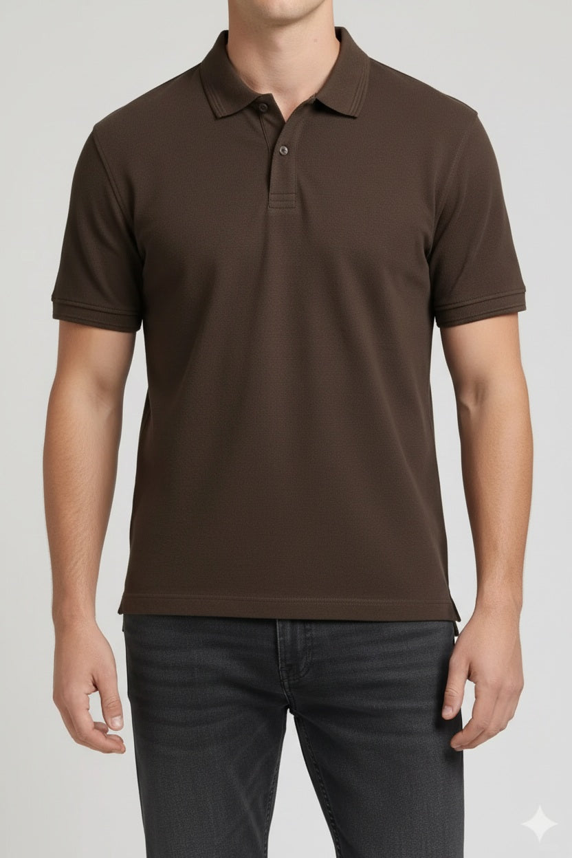 Men After Dark Polo Collar T-shirt