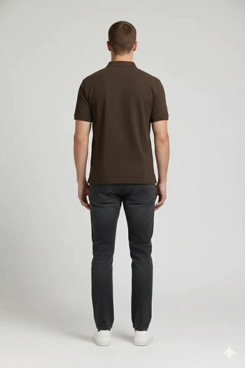 Men After Dark Polo Collar T-shirt