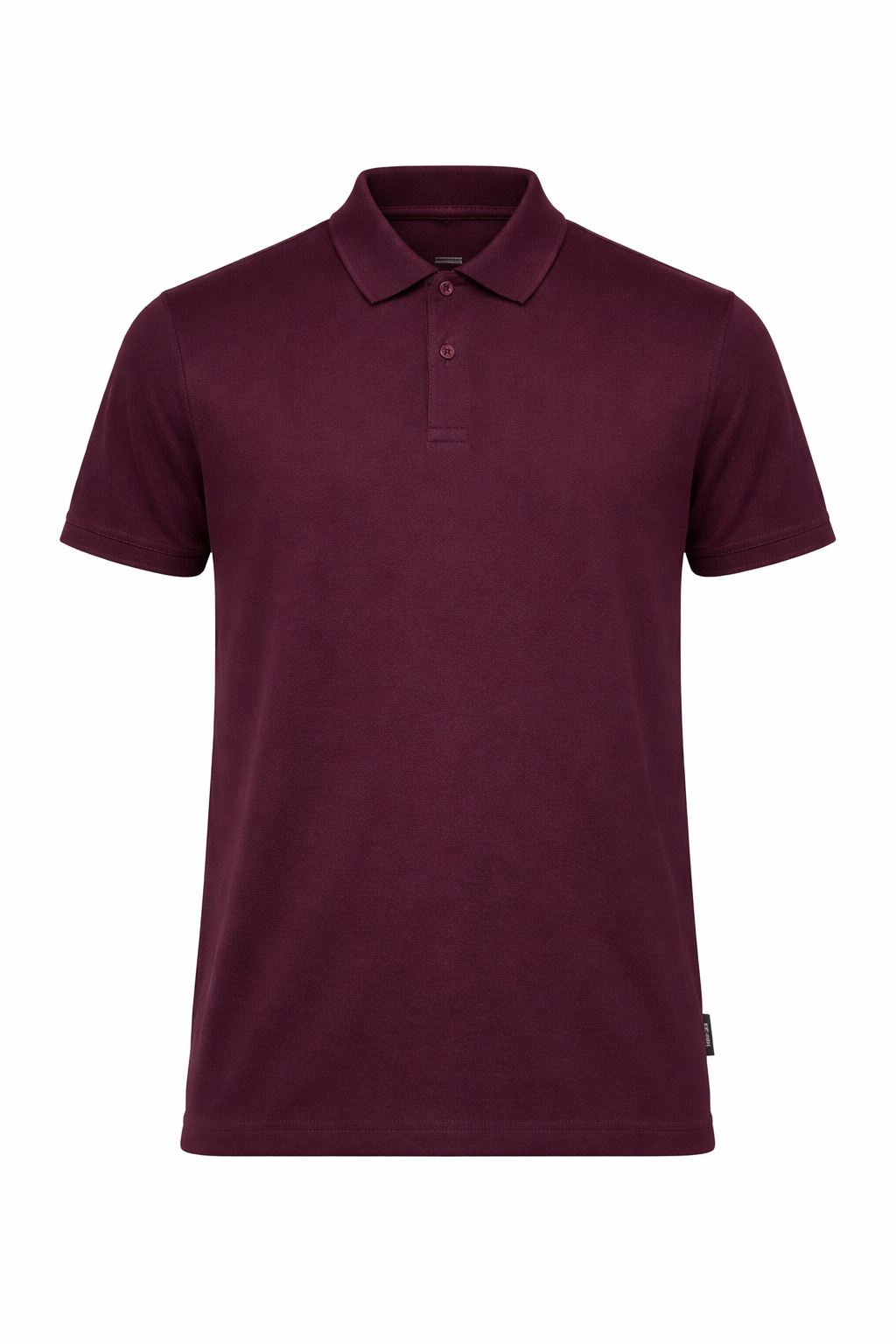 Men Wine Polo Collar T-shirt