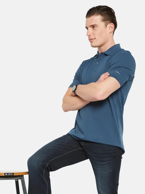 Octave Polo Collar Short Sleeves Cotton T-Shirt
