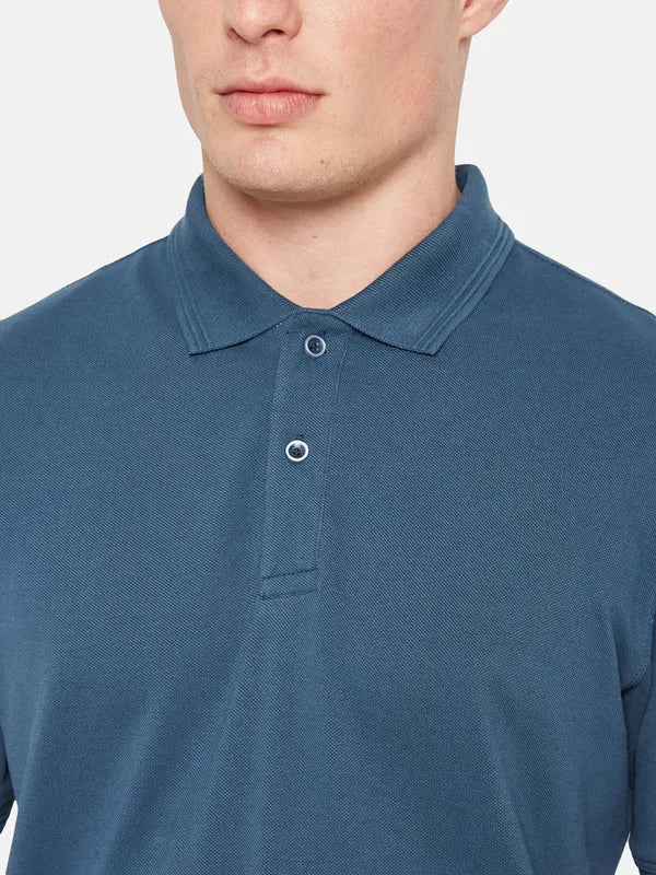 Octave Polo Collar Short Sleeves Cotton T-Shirt