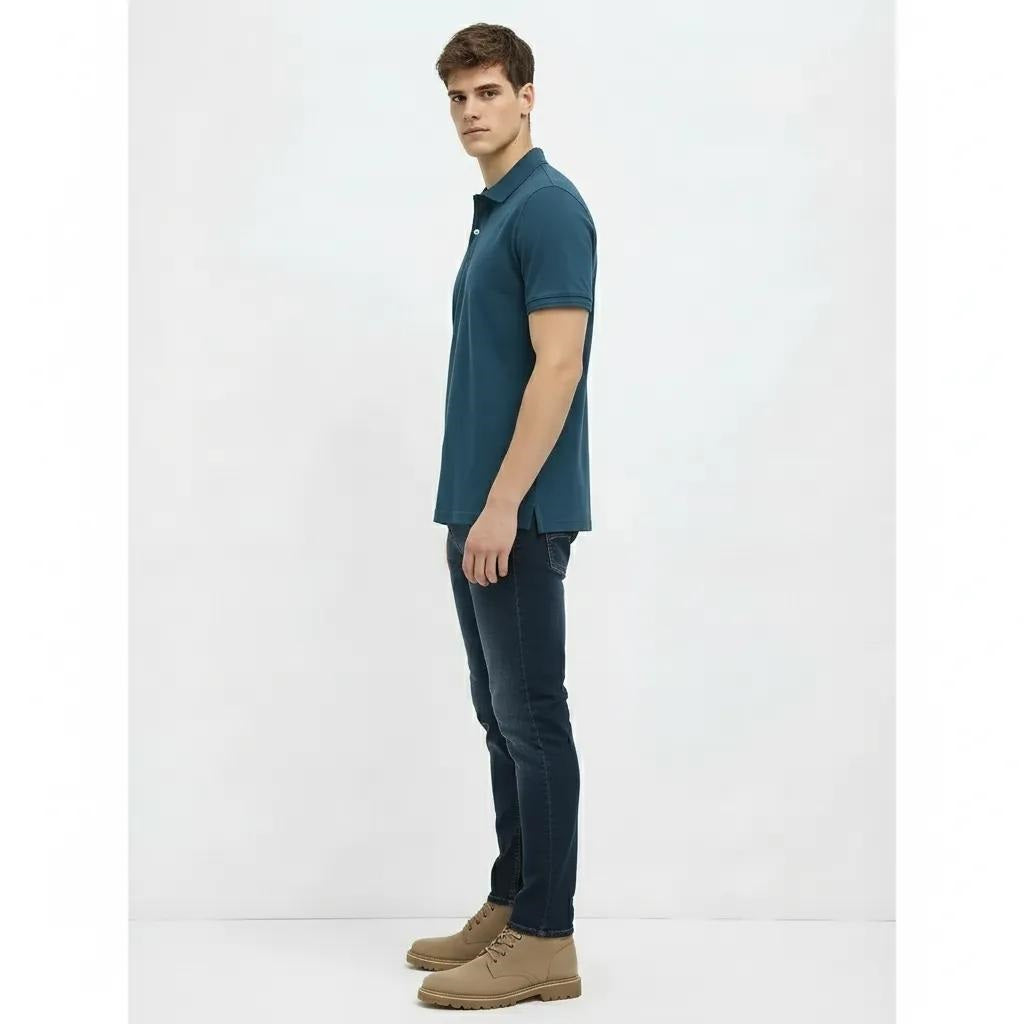 Men Air-Force Sold Polo Collar T-shirt
