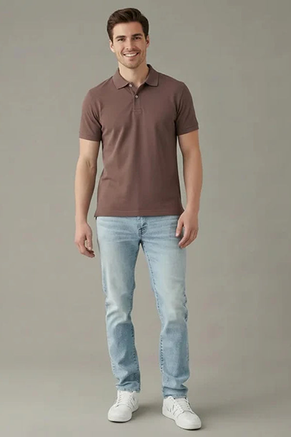 Men Polo Collar T-shirt