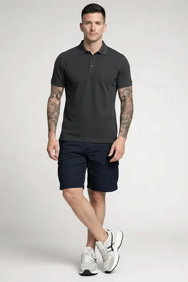 Men Polo Collar T-shirt
