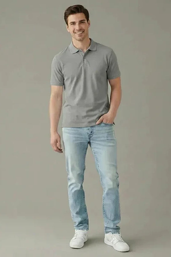 Men Polo Collar T-shirt