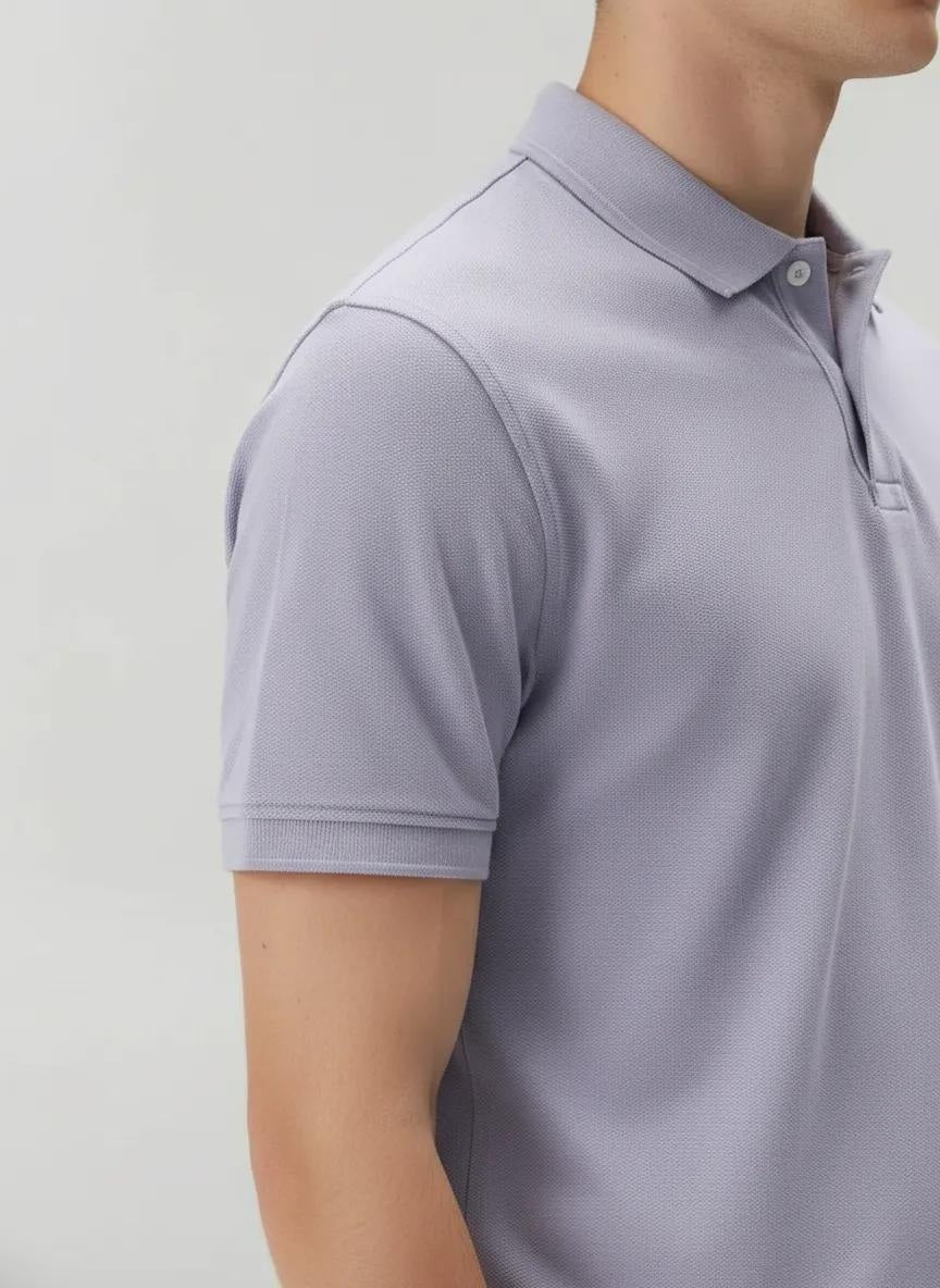 Men Iris Polo Collar Solid T-shirt
