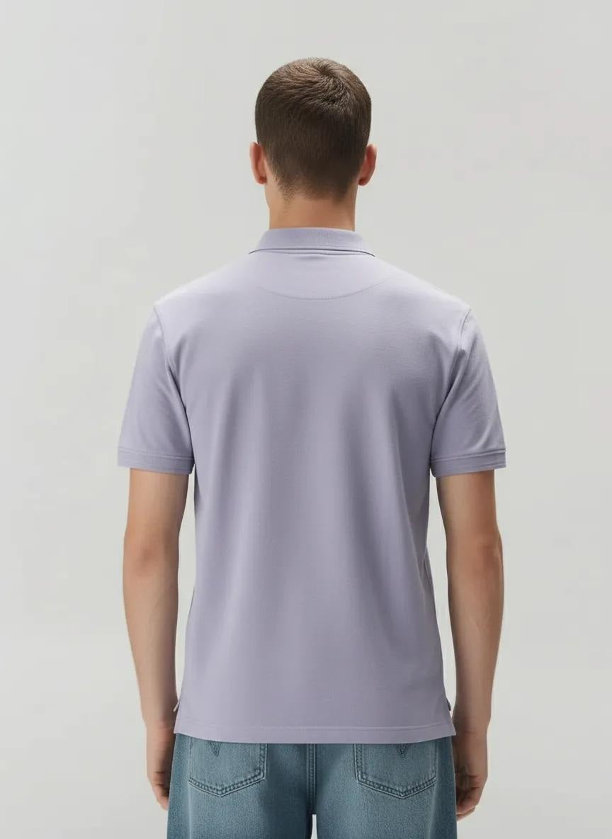 Men Iris Polo Collar Solid T-shirt