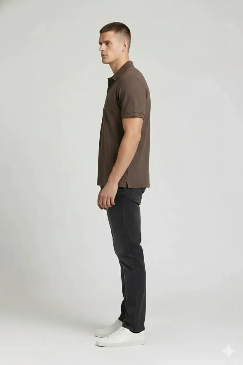 Men Polo Collar T-shirt
