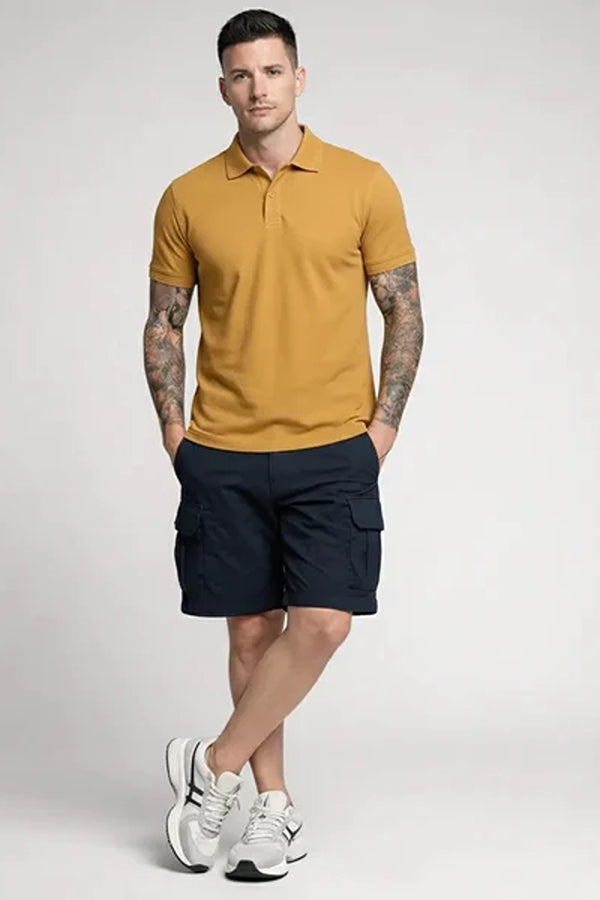 Men Polo Collar T-shirt