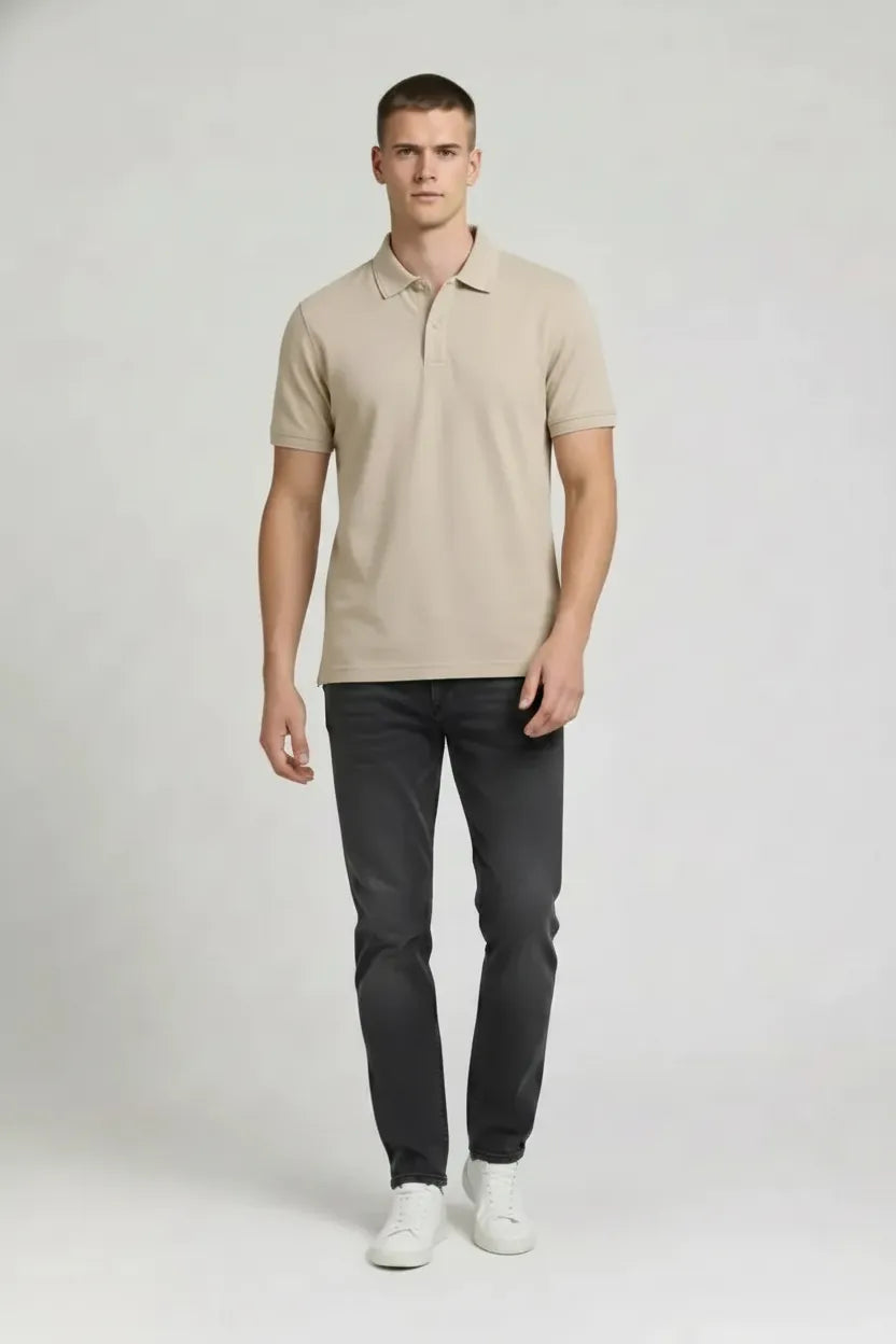 Men Onyx Polo Collar T-shirt