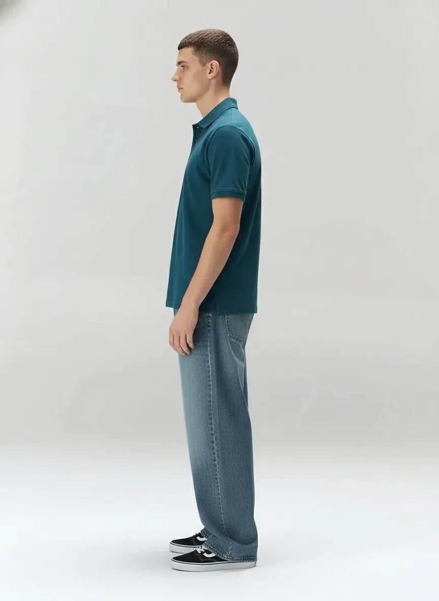 Men Pacific Polo Collar Solid T-shirt