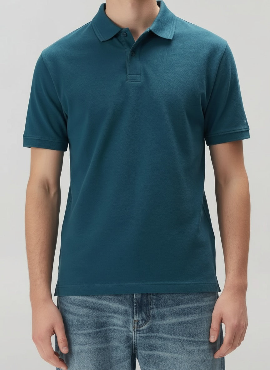 Men Pacific Polo Collar Solid T-shirt