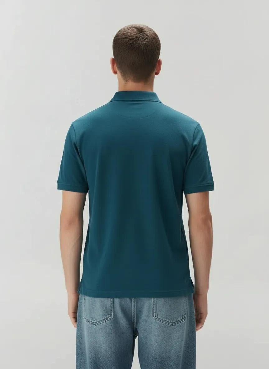 Men Pacific Polo Collar Solid T-shirt