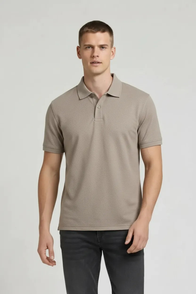 Men Polo Collar T-shirt