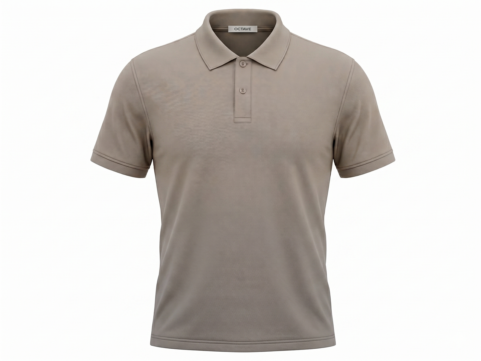 Men Stone Polo Collar T-shirt