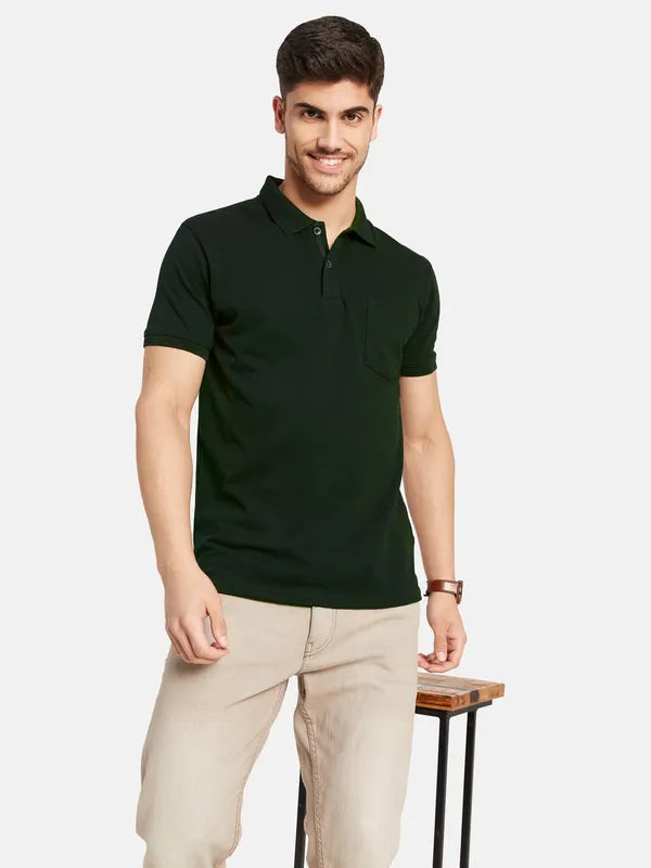 Basic Polo T-Shirt With Chest Pocket