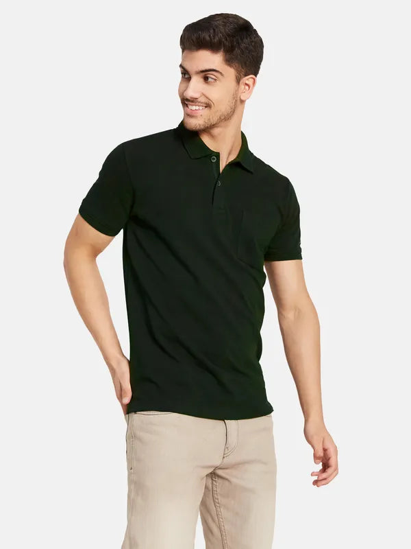 Basic Polo T-Shirt With Chest Pocket