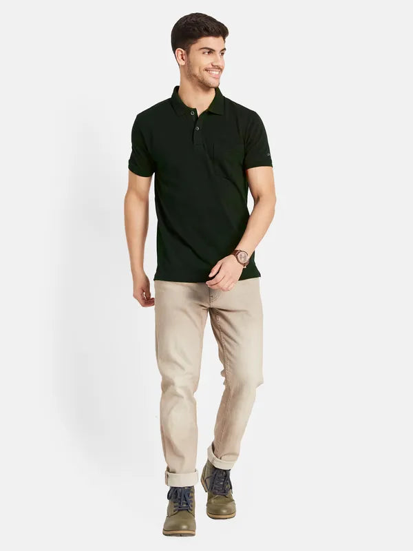 Basic Polo T-Shirt With Chest Pocket