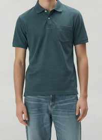Men Pacific Solid Polo Neck T-Shirt