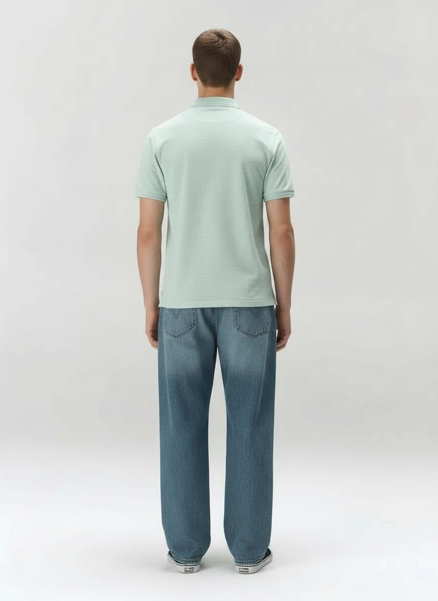Men Polo Collar T-shirt