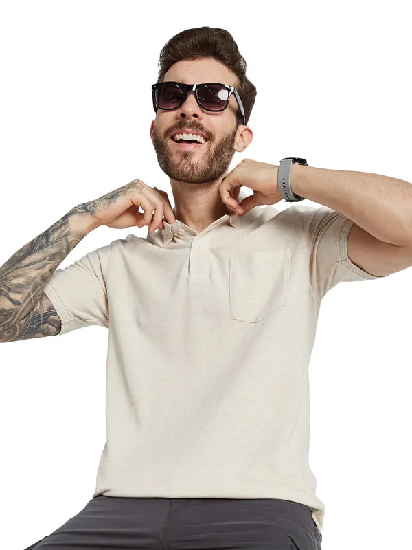 Octave Men Polo Collar Pockets T-Shirt