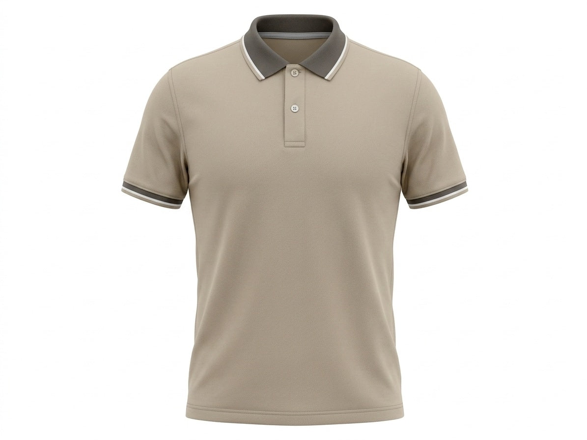 Men Mastic Polo Collar Solid T-shirt