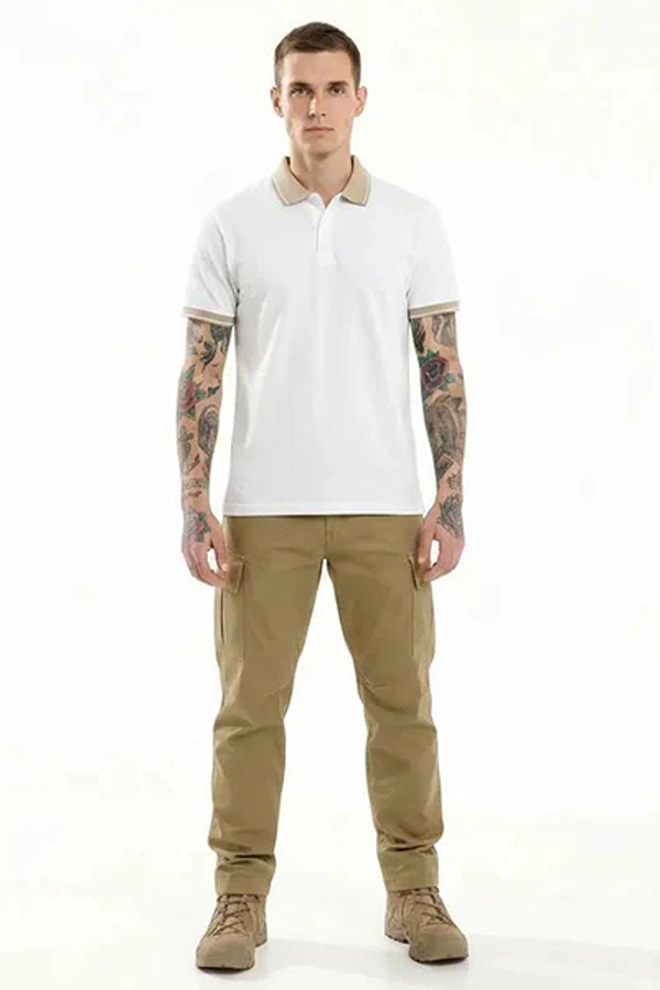 Men Polo Collar T-shirt