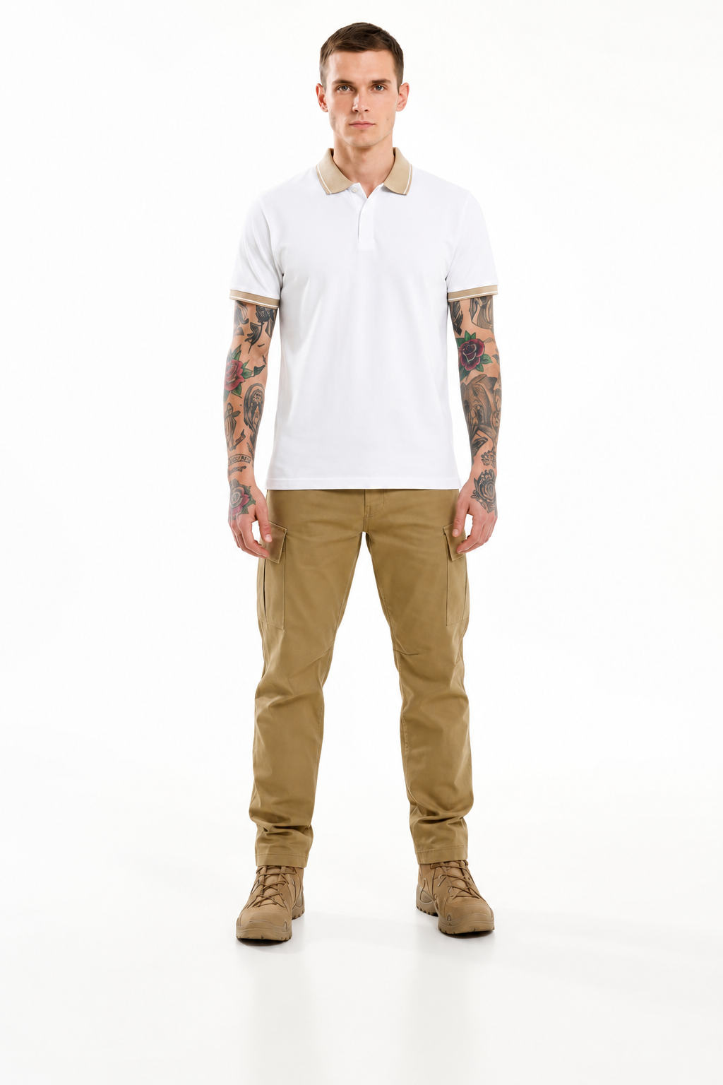 Men Polo Collar T-shirt