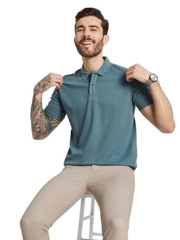 Octave Men Polo Collar Pockets T-Shirt