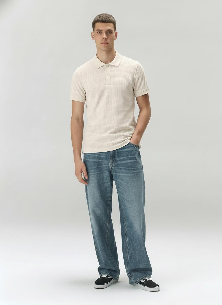 Men Arona Polo Collar T-shirt