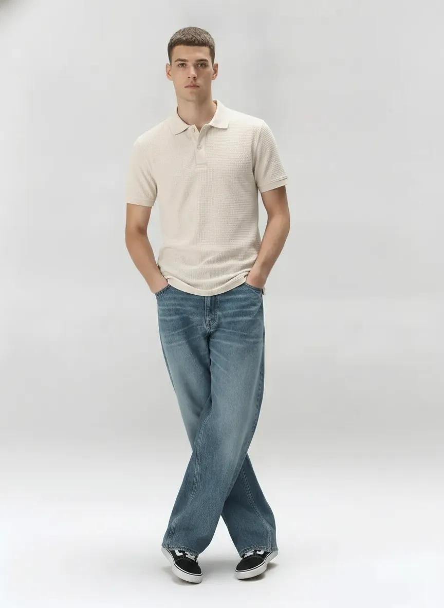 Men Arona Polo Collar T-shirt
