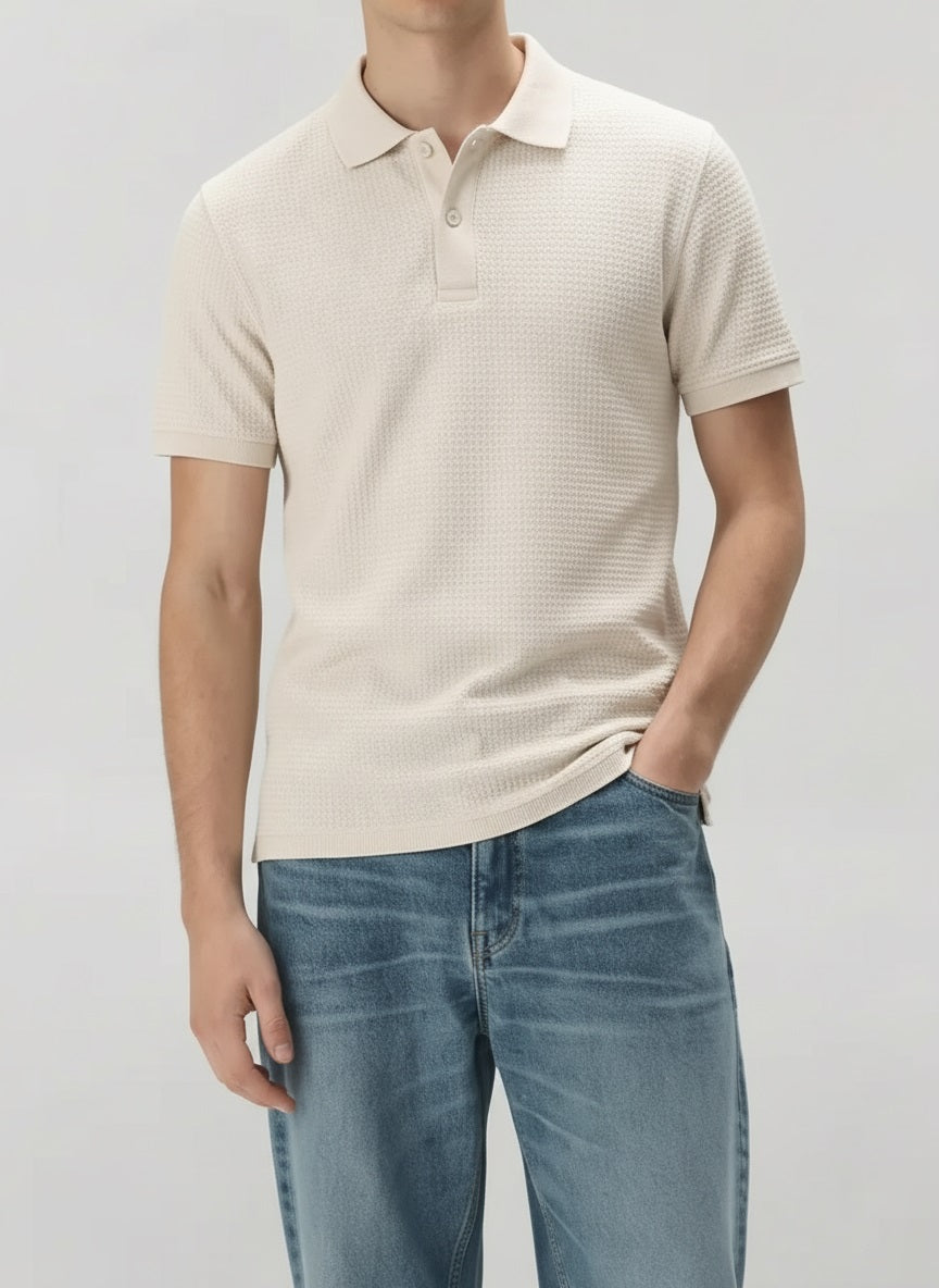 Men Arona Polo Collar T-shirt