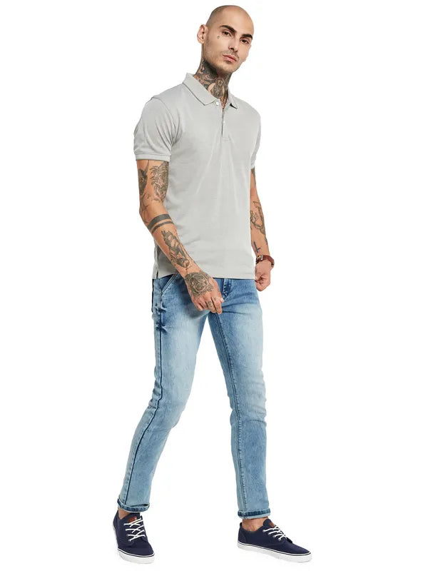 Octave Polo Collar Regular Sleeves Cotton Regular Fit Casaual T-Shirt