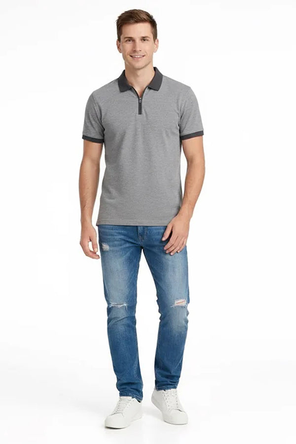 Men Sold Polo Collar T-shirt