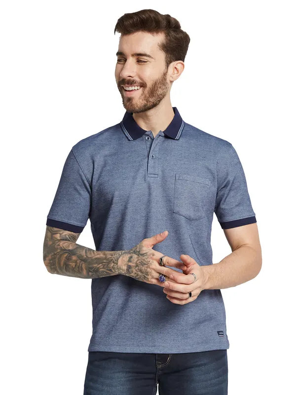 Octave Men Polo Collar Pockets T-Shirt