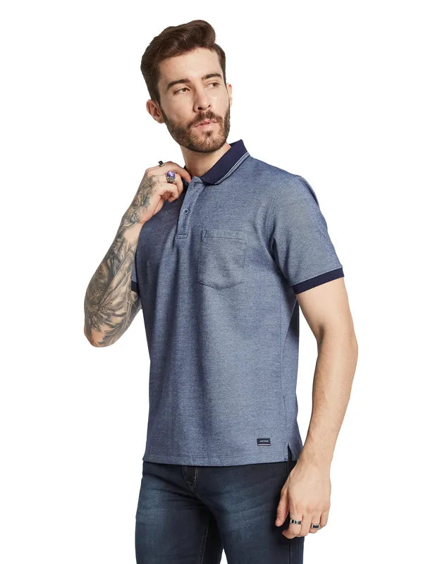 Octave Men Polo Collar Pockets T-Shirt