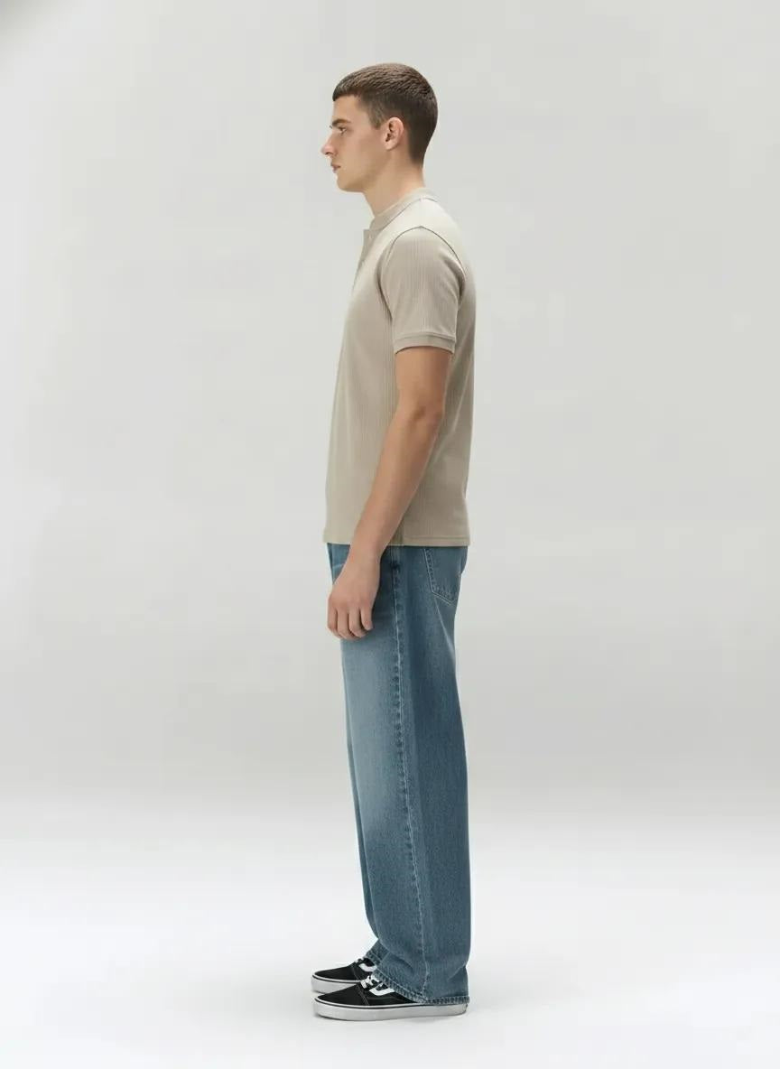 Men Arona Solid High Neck T-shirt