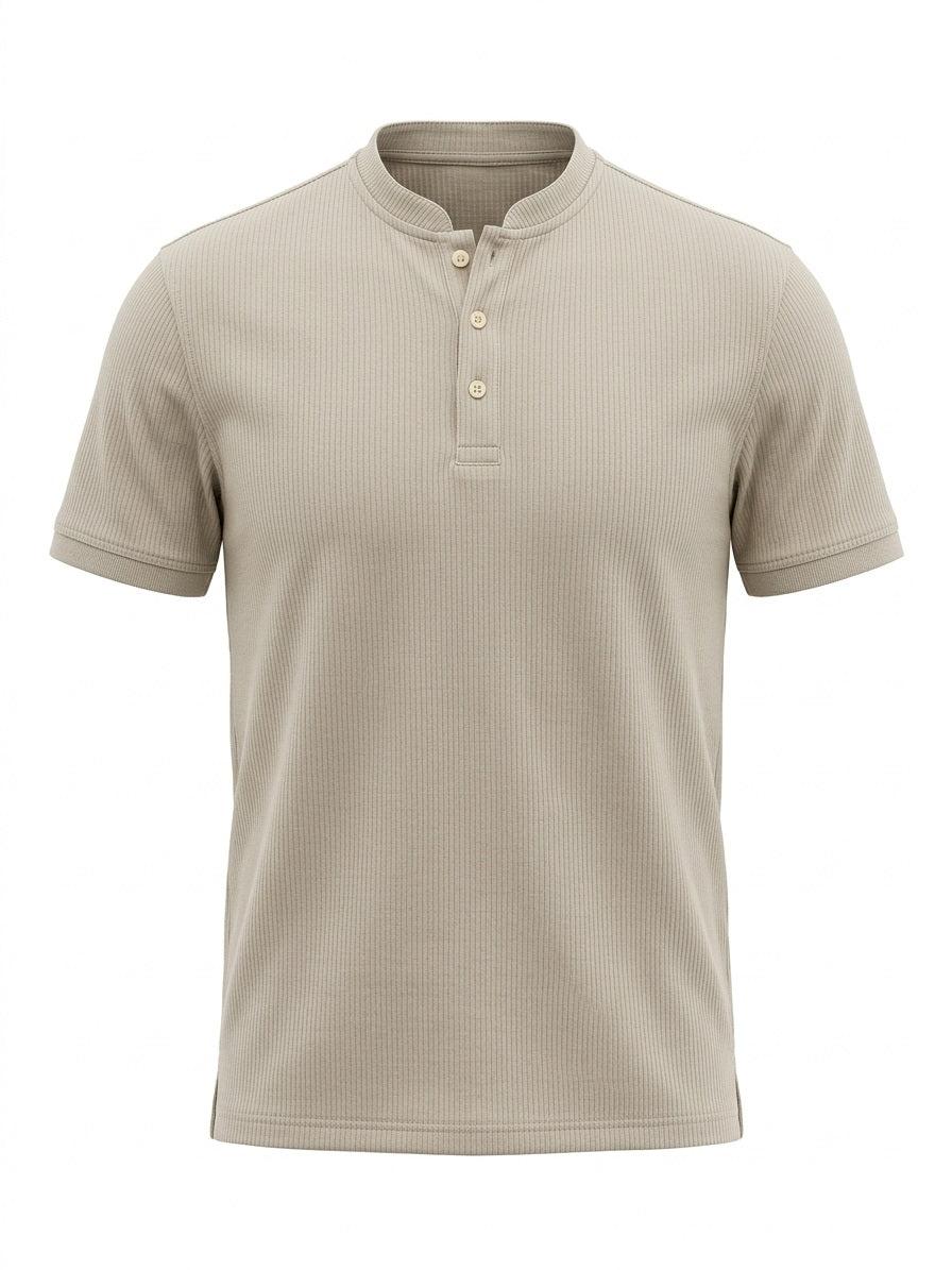 Men Arona Solid High Neck T-shirt