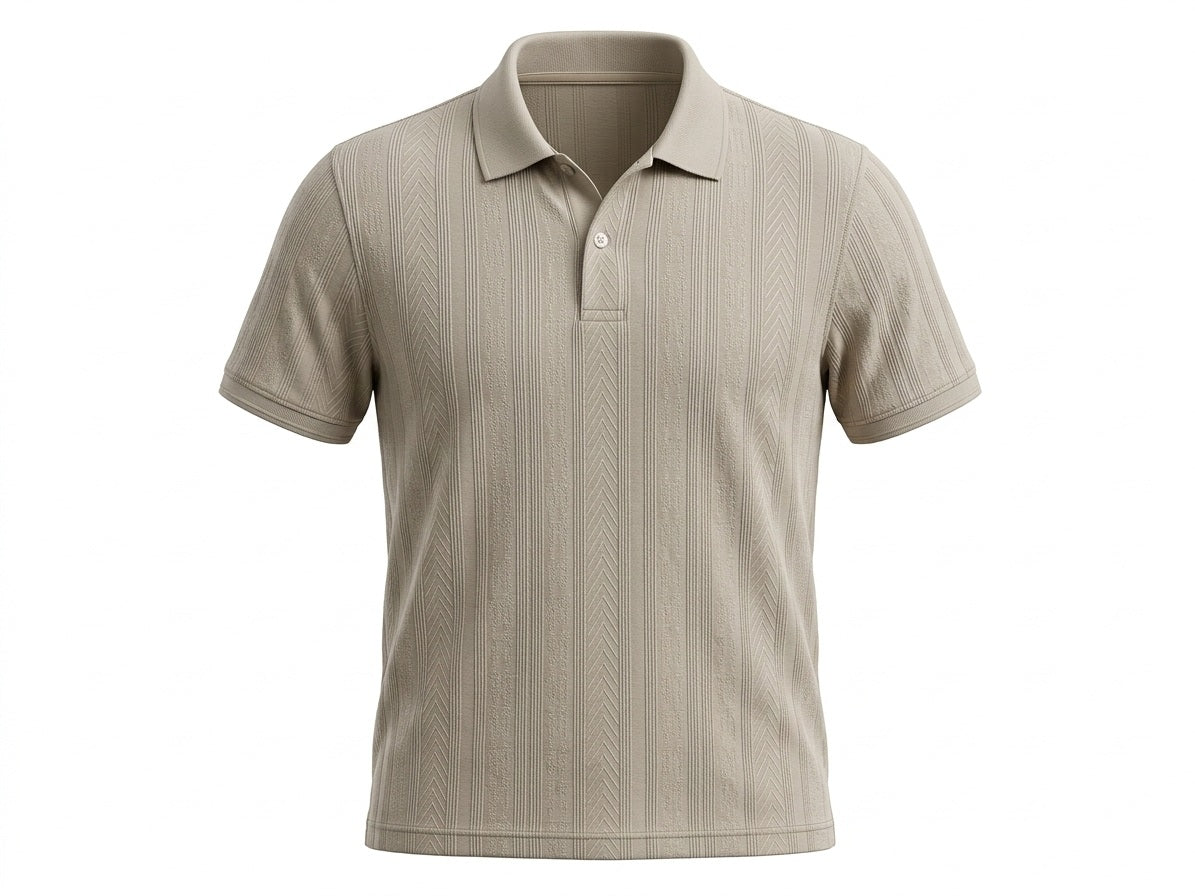 Men Arona Polo Collar Solid T-shirt
