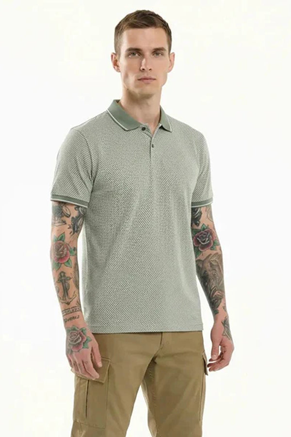 Octave Men Polo Collar T-shirt