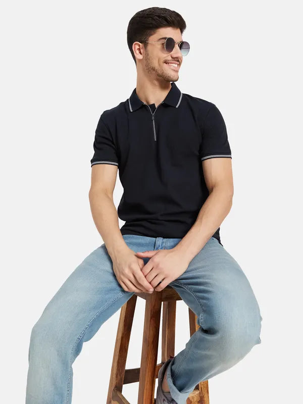 Half Zip Polo T-Shirt