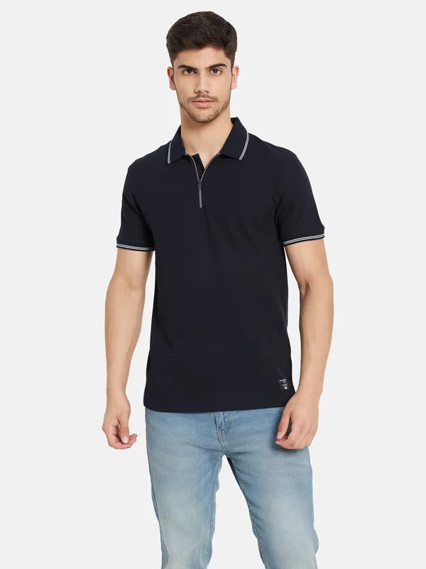 Half Zip Polo T-Shirt