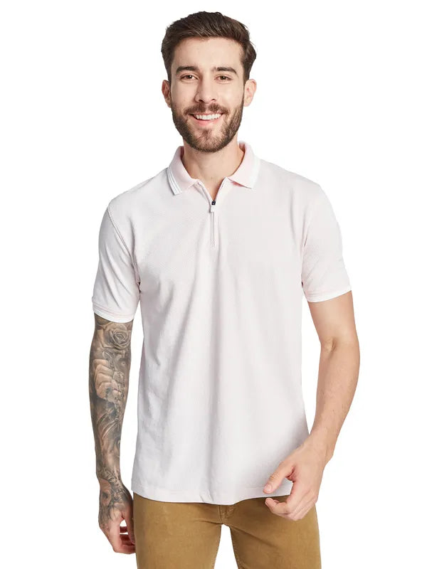 Octave Men Solid Polo Collar T-Shirt