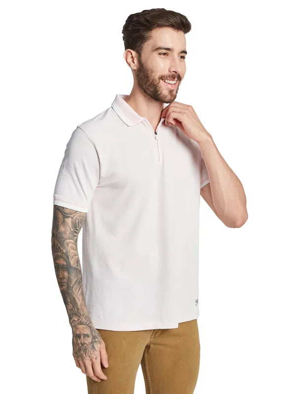 Octave Men Solid Polo Collar T-Shirt